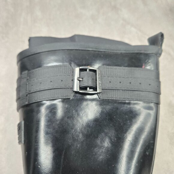 Sperry Rain Boots Black Rubber Fleece Lined Outdoor Equestrian Midcalf Size 7 - Picture 12 of 12